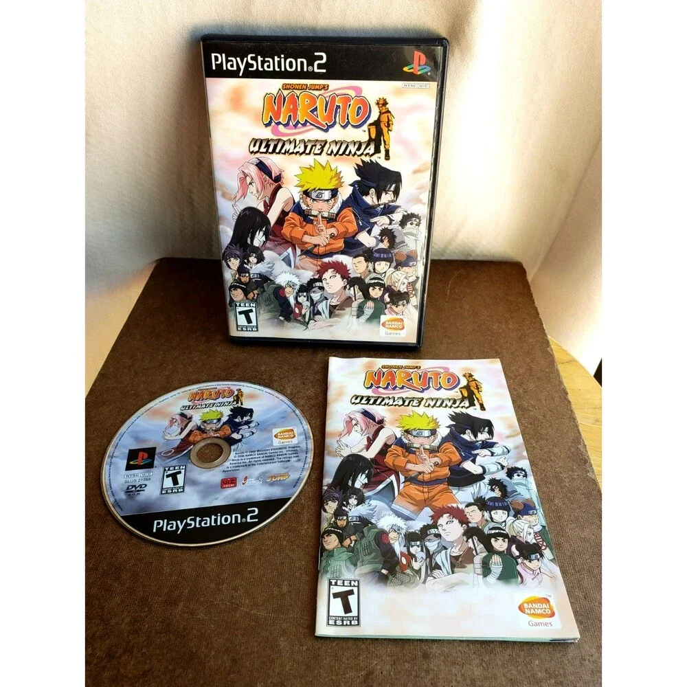 2002 NARUTO: ULTIMA NINJA SONY PS2 PlayStation 2 Bandai Namco Complete W/ Manual
